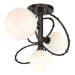 Olympus 3-Light Semi-Flush in Oil Rubbed Bronze - 121360-SKT-14-GG0712 by Hubbardton Forge