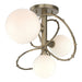 Olympus 3-Light Semi-Flush in Soft Gold - 121360-SKT-84-GG0712 by Hubbardton Forge