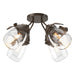 Lapas 4-Light Semi-Flush in Bronze - 121371-SKT-05-LL0330 by Hubbardton Forge