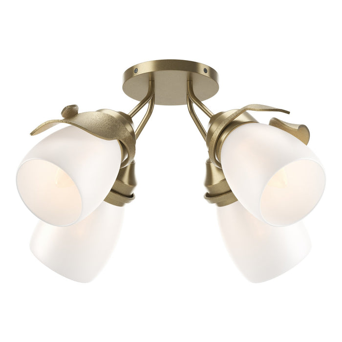 Lapas 4-Light Semi-Flush in Soft Gold - 121371-SKT-84-GG0330 by Hubbardton Forge