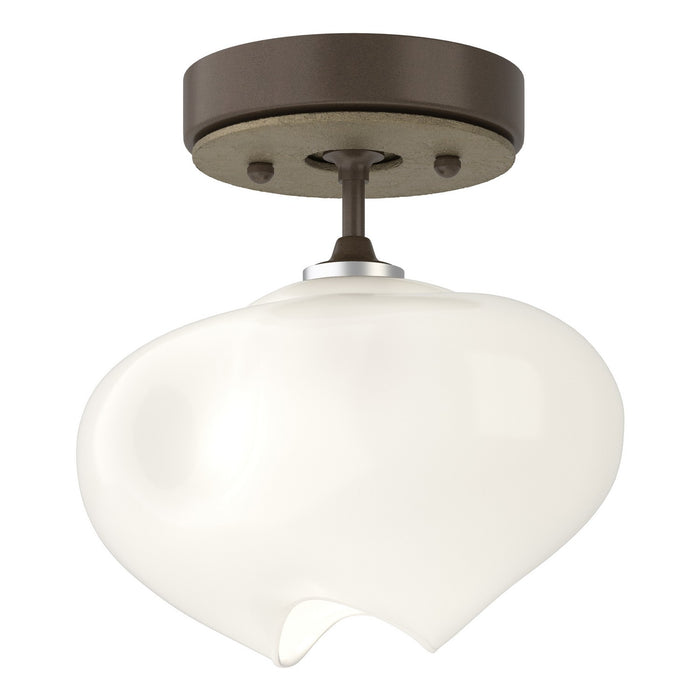 Ume 1-Light Semi-Flush in Bronze with Soft Gold Accent - 121372-SKT-05-84-FD0710 by Hubbardton Forge