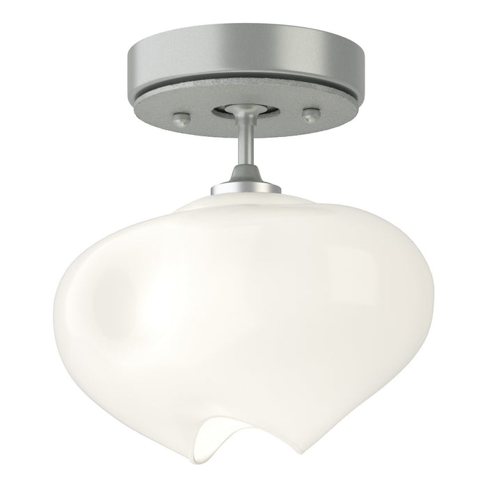 Ume 1-Light Semi-Flush in Vintage Platinum with Vintage Platinum Accent - 121372-SKT-82-82-FD0710 by Hubbardton Forge