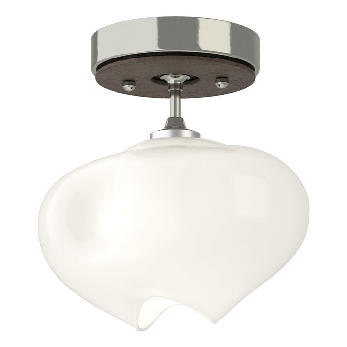 Ume 1-Light Semi-Flush in Sterling with Bronze Accent - 121372-SKT-85-05-FD0710 by Hubbardton Forge