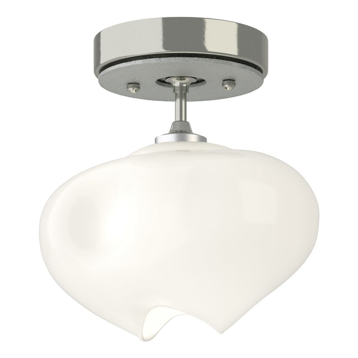 Ume 1-Light Semi-Flush in Sterling with Vintage Platinum Accent - 121372-SKT-85-82-FD0710 by Hubbardton Forge