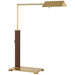 Copse LED Desk Lamp in Antique Brass & Dark Walnut