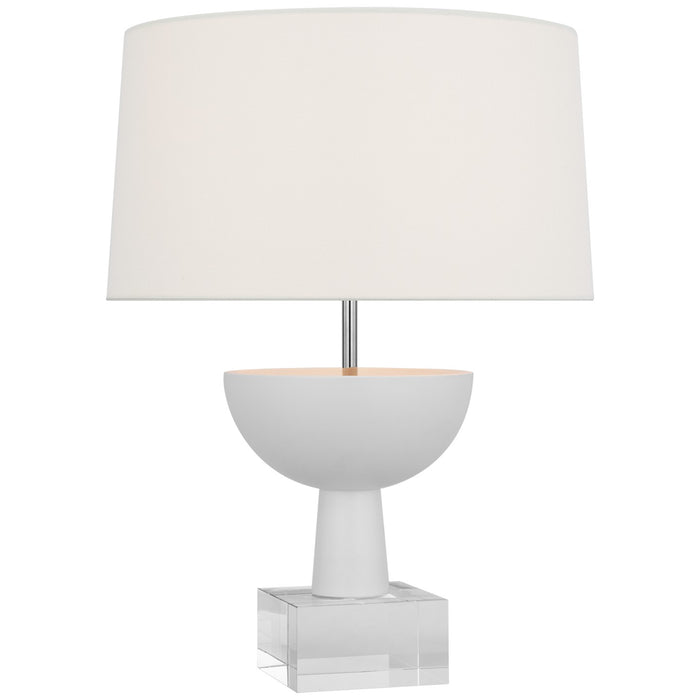 Eadan LED Table Lamp in Plaster White