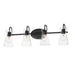 12484CLBK - Ava 4-Light Bath Vanity in Black by Maxim