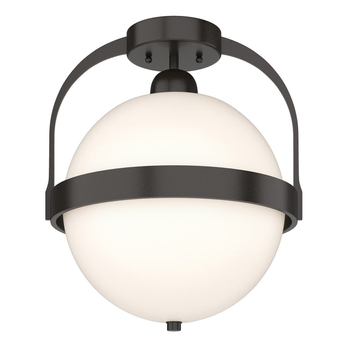 Atlas Semi-Flush in Oil Rubbed Bronze - 121380-SKT-14-GG0720 by Hubbardton Forge