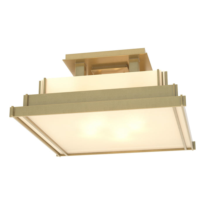 Steppe Small Semi-Flush in Modern Brass - 123705-SKT-86-BB0416 by Hubbardton Forge