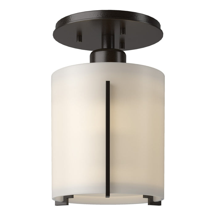 Exos Round Semi-Flush in Oil Rubbed Bronze - 123775-SKT-14-GG0140 by Hubbardton Forge