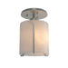 Exos Round Semi-Flush in Vintage Platinum - 123775-SKT-82-GG0140 by Hubbardton Forge