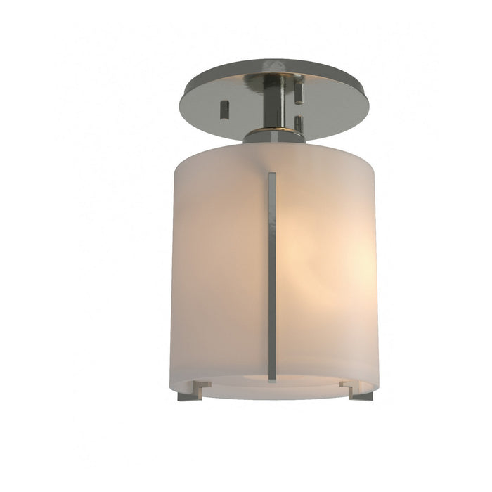 Exos Round Semi-Flush in Sterling - 123775-SKT-85-GG0140 by Hubbardton Forge