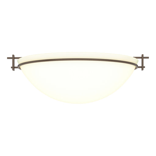 Moonband Large Semi-Flush in Bronze - 124252-SKT-05-GG0050 by Hubbardton Forge