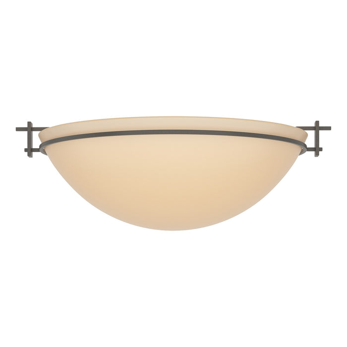 Moonband Large Semi-Flush in Dark Smoke - 124252-SKT-07-SS0050 by Hubbardton Forge