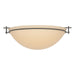 Moonband Large Semi-Flush in Dark Smoke - 124252-SKT-07-SS0050 by Hubbardton Forge