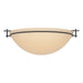 Moonband Large Semi-Flush in Black - 124252-SKT-10-SS0050 by Hubbardton Forge