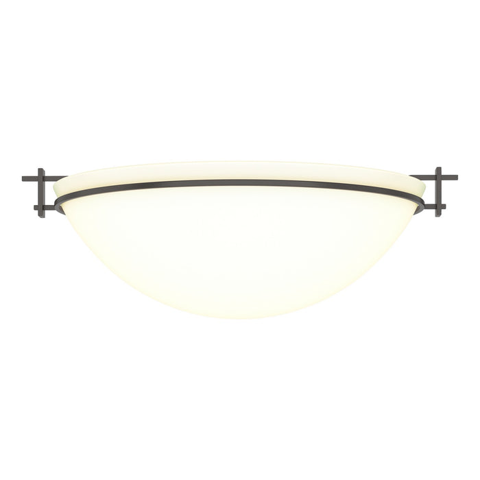 Moonband Large Semi-Flush in Oil Rubbed Bronze - 124252-SKT-14-GG0050 by Hubbardton Forge