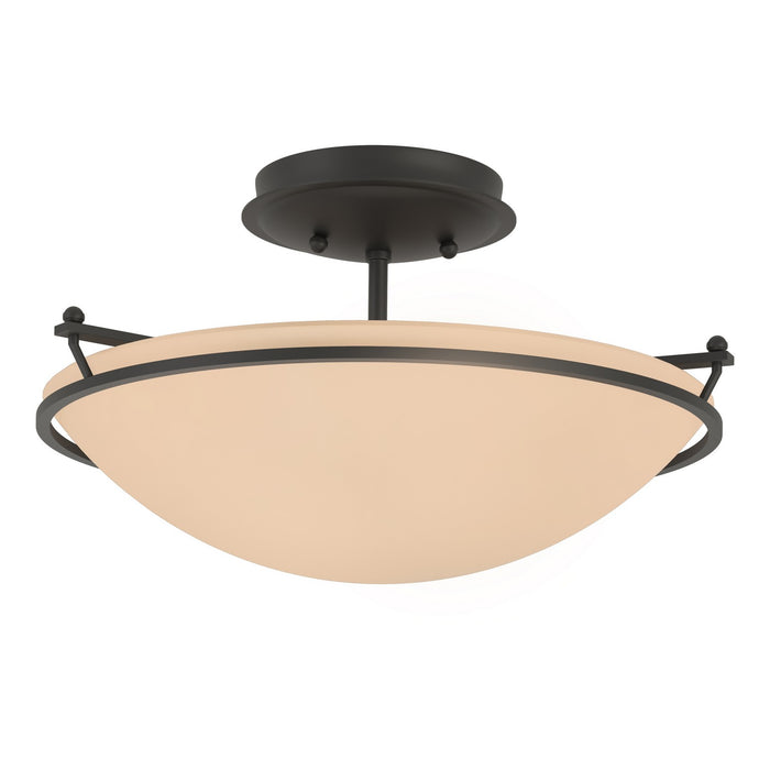 Plain Small Semi-Flush in Black - 124302-SKT-10-SS0047 by Hubbardton Forge