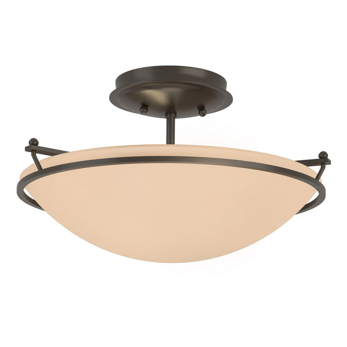 Plain Small Semi-Flush in Oil Rubbed Bronze - 124302-SKT-14-SS0047 by Hubbardton Forge