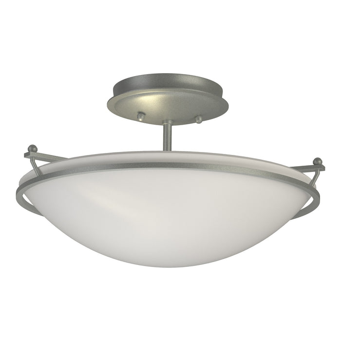 Plain Small Semi-Flush in Vintage Platinum - 124302-SKT-82-GG0047 by Hubbardton Forge