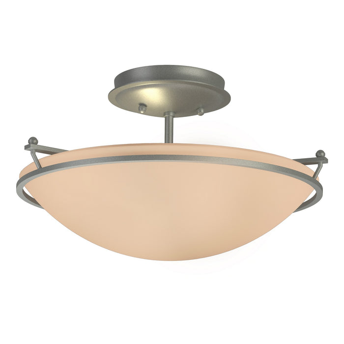 Plain Small Semi-Flush in Vintage Platinum - 124302-SKT-82-SS0047 by Hubbardton Forge