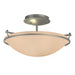 Plain Small Semi-Flush in Vintage Platinum - 124302-SKT-82-SS0047 by Hubbardton Forge