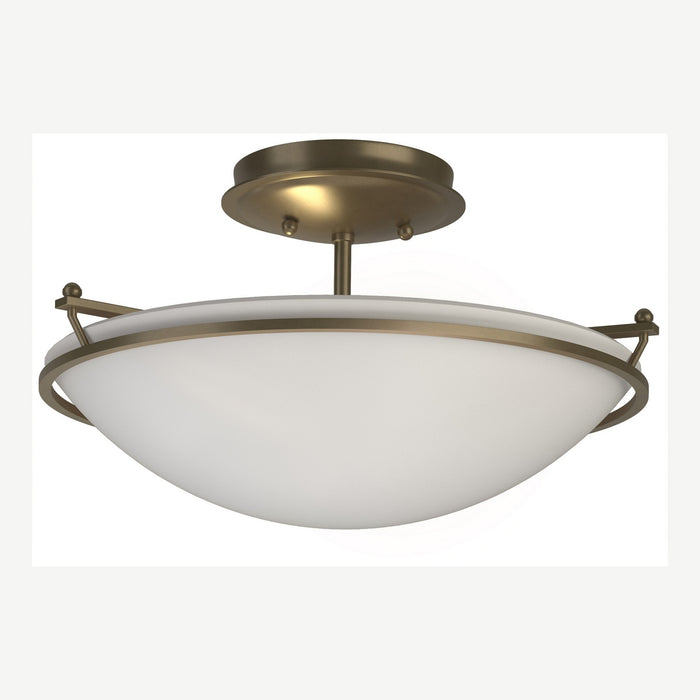 Plain Small Semi-Flush in Soft Gold - 124302-SKT-84-GG0047 by Hubbardton Forge