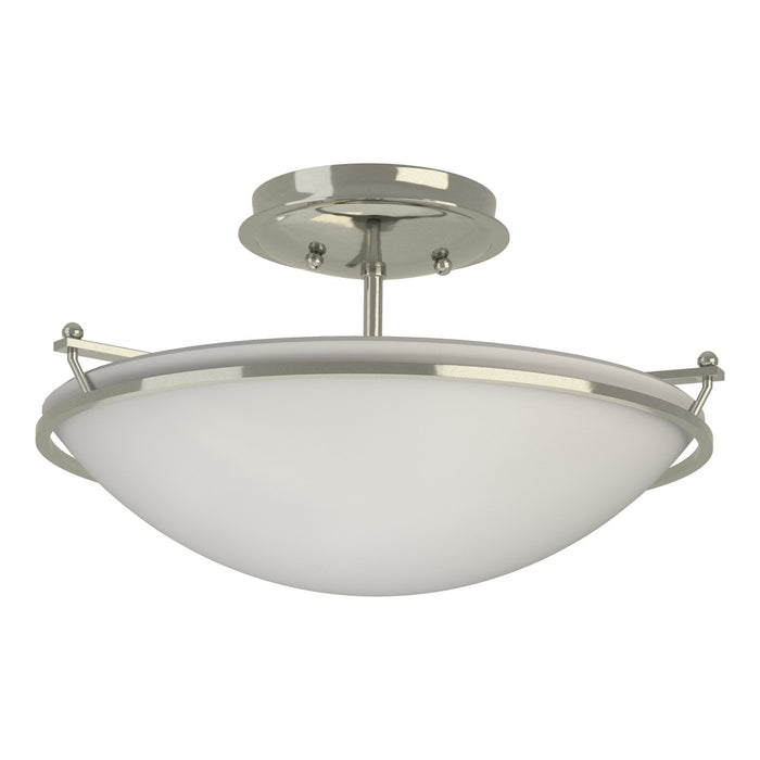 Plain Small Semi-Flush in Sterling - 124302-SKT-85-GG0047 by Hubbardton Forge