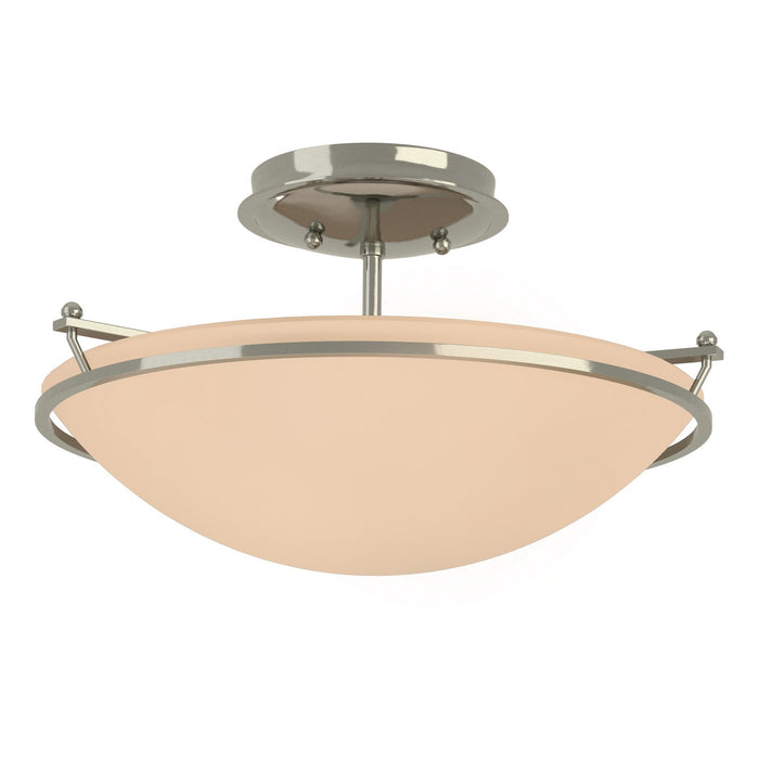 Plain Small Semi-Flush in Sterling - 124302-SKT-85-SS0047 by Hubbardton Forge