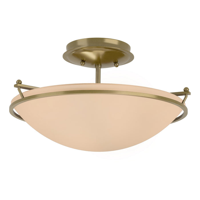 Plain Small Semi-Flush in Modern Brass - 124302-SKT-86-SS0047 by Hubbardton Forge