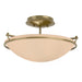 Plain Small Semi-Flush in Modern Brass - 124302-SKT-86-SS0047 by Hubbardton Forge