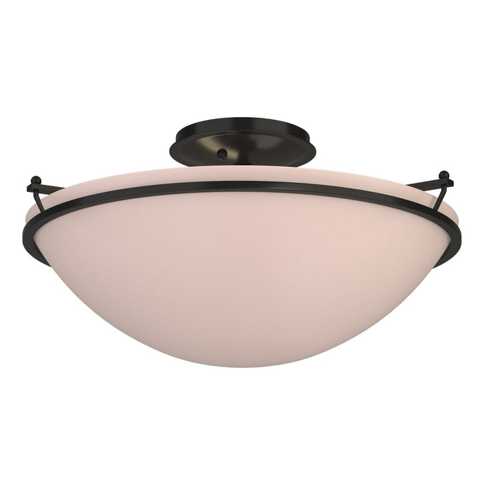 Plain Large Semi-Flush in Black - 124304-SKT-10-SS0053 by Hubbardton Forge