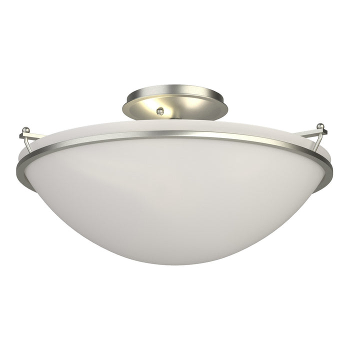 Plain Large Semi-Flush in Sterling - 124304-SKT-85-GG0053 by Hubbardton Forge