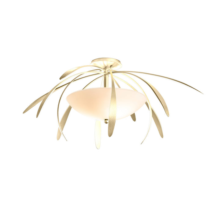 Dahlia Medium Semi-Flush in Modern Brass - 124352-SKT-86-GG0048 by Hubbardton Forge