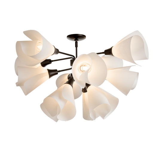 Mobius 12-Light Semi-Flush in Oil Rubbed Bronze - 124362-SKT-14-SH1987 by Hubbardton Forge