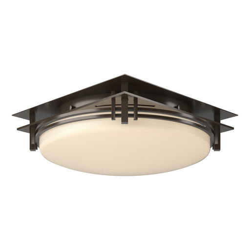 Banded Semi-Flush in Bronze - 124394-SKT-05-GG0097 by Hubbardton Forge