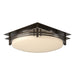 Banded Semi-Flush in Bronze - 124394-SKT-05-GG0097 by Hubbardton Forge