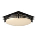 Banded Semi-Flush in Oil Rubbed Bronze - 124394-SKT-14-GG0097 by Hubbardton Forge