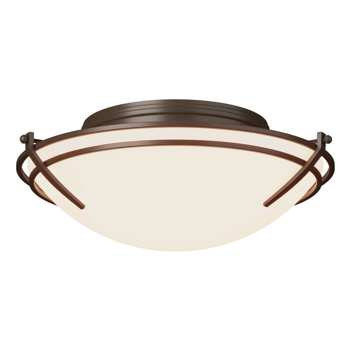 Presidio Tryne Flush Mount in Bronze - 124402-SKT-05-GG0098 by Hubbardton Forge