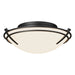 Presidio Tryne Flush Mount in Black - 124402-SKT-10-GG0098 by Hubbardton Forge