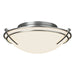 Presidio Tryne Flush Mount in Vintage Platinum - 124402-SKT-82-GG0098 by Hubbardton Forge