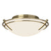 Presidio Tryne Flush Mount in Modern Brass - 124402-SKT-86-GG0098 by Hubbardton Forge