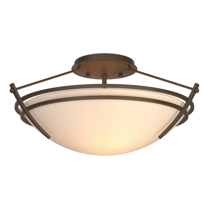 Presidio Tryne Small Semi-Flush in Bronze - 124412-SKT-05-GG0047 by Hubbardton Forge