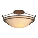 Presidio Tryne Small Semi-Flush in Bronze - 124412-SKT-05-SS0047 by Hubbardton Forge