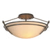 Presidio Tryne Small Semi-Flush in Dark Smoke - 124412-SKT-07-SS0047 by Hubbardton Forge