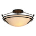 Presidio Tryne Small Semi-Flush in Black - 124412-SKT-10-SS0047 by Hubbardton Forge