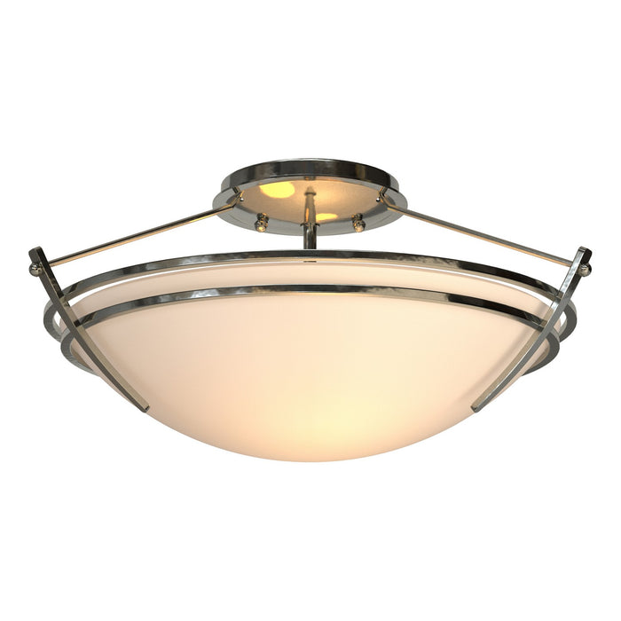 Presidio Tryne Small Semi-Flush in Sterling - 124412-SKT-85-GG0047 by Hubbardton Forge