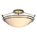 Presidio Tryne Small Semi-Flush in Sterling - 124412-SKT-85-GG0047 by Hubbardton Forge