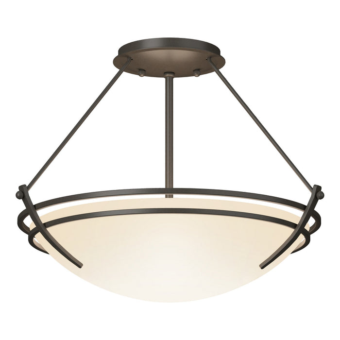 Presidio Tryne Semi-Flush in Dark Smoke - 124422-SKT-07-GG0047 by Hubbardton Forge