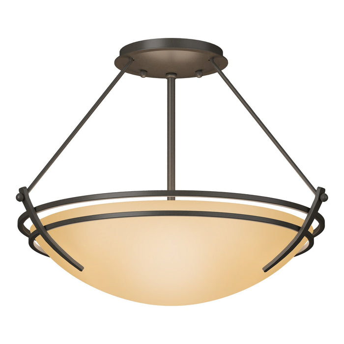 Presidio Tryne Semi-Flush in Dark Smoke - 124422-SKT-07-SS0047 by Hubbardton Forge